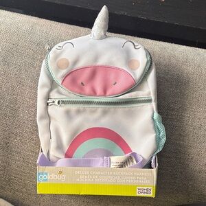 Unicorn Kids Backpack Harness - Pink and Gray